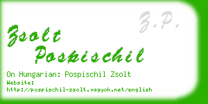 zsolt pospischil business card